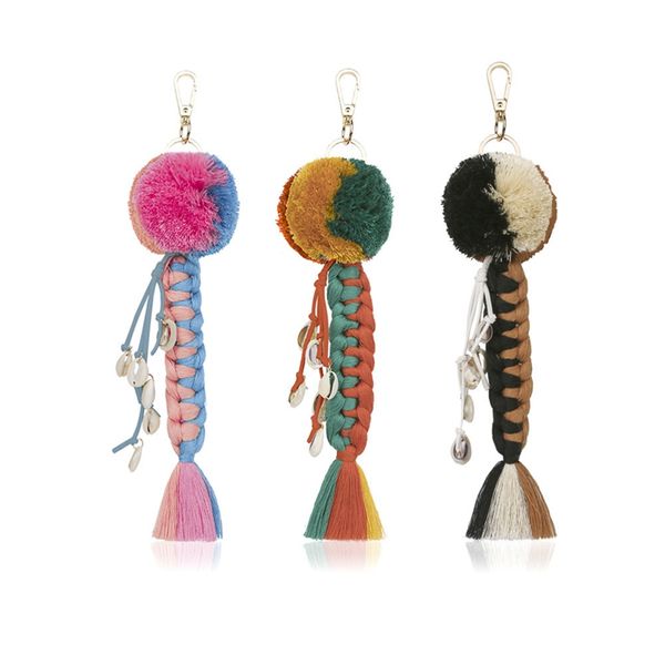 bohemian style keychain hand-woven large tassel keychain multi-layer hair ball key rings handbags jewelry fashion car jewelry, Silver
bohemian style keychain hand-woven large tassel keychain multi-layer hair ball key rings handbags jewelry fashion car jewelry, Silver