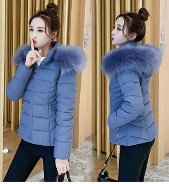 wholesale fashion cotton short women's short section new short jacket student cotton coat large fur collar warm winter jacket, Black
wholesale fashion cotton short women's short section new short jacket student cotton coat large fur collar warm winter jacket, Black