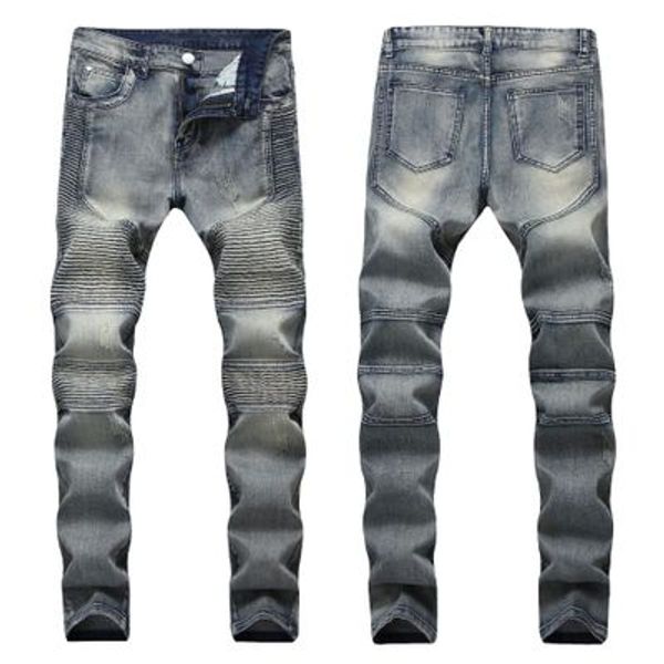 2018 ripped jeans skinny pants casual luxury jeans men fashion distressed ripped slim motorcycle moto biker denim hip hop pants, Blue
2018 ripped jeans skinny pants casual luxury jeans men fashion distressed ripped slim motorcycle moto biker denim hip hop pants, Blue