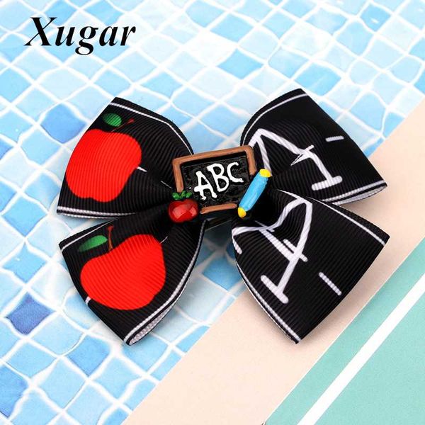 xugar 2 pcs/lots 3.5" apple printed ribbon hair bows for girls kids boutique back to school hair clips student accessories, Slivery;white
xugar 2 pcs/lots 3.5" apple printed ribbon hair bows for girls kids boutique back to school hair clips student accessories, Slivery;white