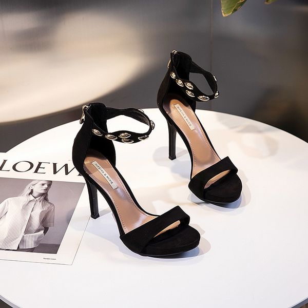 sandals female summer 2019 new sandals rivet slender highheel waterproof platform fashion women wholesale, Black
sandals female summer 2019 new sandals rivet slender highheel waterproof platform fashion women wholesale, Black