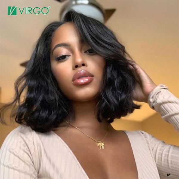 virgo short bob wig body wave wig 13*6 lace front human hair wigs for black women pre plucked peruvian remy hair 150% baby, Black;brown
virgo short bob wig body wave wig 13*6 lace front human hair wigs for black women pre plucked peruvian remy hair 150% baby, Black;brown