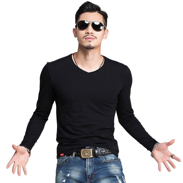 мужской spring fashion brand o -neck slim fit с длинным рукавом рубашки мужчин тенденция вскользь mens t -shirt корейский футболки, White;black
мужской spring fashion brand o -neck slim fit с длинным рукавом рубашки мужчин тенденция вскользь mens t -shirt корейский футболки, White;black