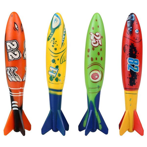 4 pcs/set torpedo rocket throwing toy swimming pool diving game summer torpedoes bandits children underwater dive sticks toy dh1137 t03
4 pcs/set torpedo rocket throwing toy swimming pool diving game summer torpedoes bandits children underwater dive sticks toy dh1137 t03