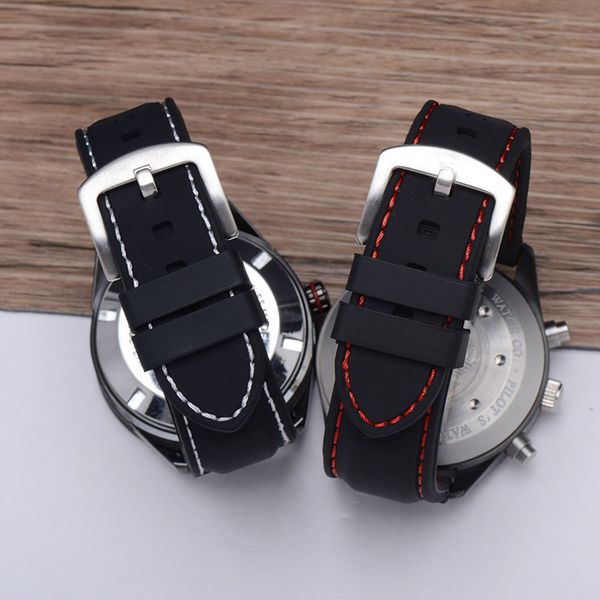 18 20 22 24mm univer rubber watchband silicone tape watch strap stainless steel pin buckle wrist bracelet accessories waterproof, Black;brown
18 20 22 24mm univer rubber watchband silicone tape watch strap stainless steel pin buckle wrist bracelet accessories waterproof, Black;brown