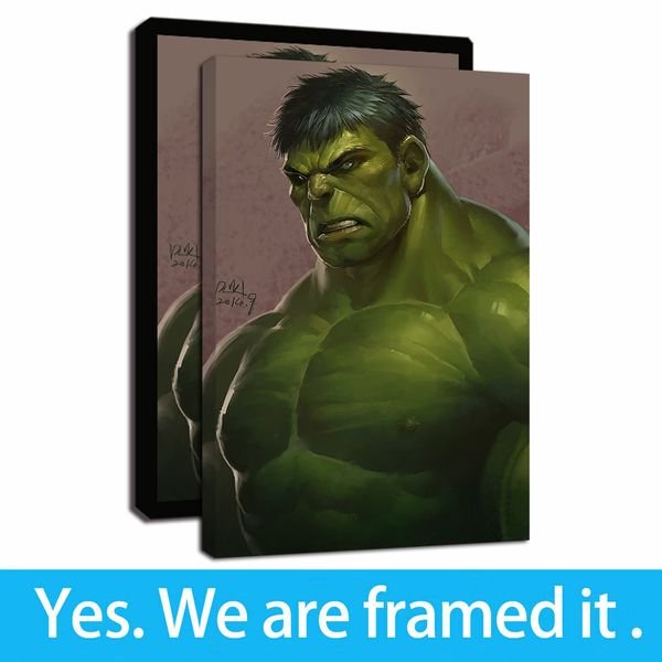 avengers hulk portrait movie printed on canvas oil painting modern fashion home decoration framed wall art - ready to hang
avengers hulk portrait movie printed on canvas oil painting modern fashion home decoration framed wall art - ready to hang
