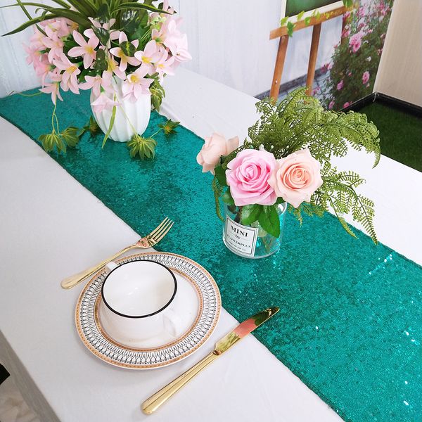 glitter table runner 12x48 inch green sequin table runners dining table decoration christmas decor for home-m1012
glitter table runner 12x48 inch green sequin table runners dining table decoration christmas decor for home-m1012