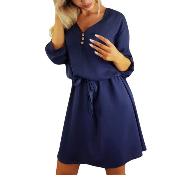 Design Women Dress Spring Autumn Summer V Neck Long Sleeve Dresses Woman Casual Dress Loose A -Line
Design Women Dress Spring Autumn Summer V Neck Long Sleeve Dresses Woman Casual Dress Loose A -Line