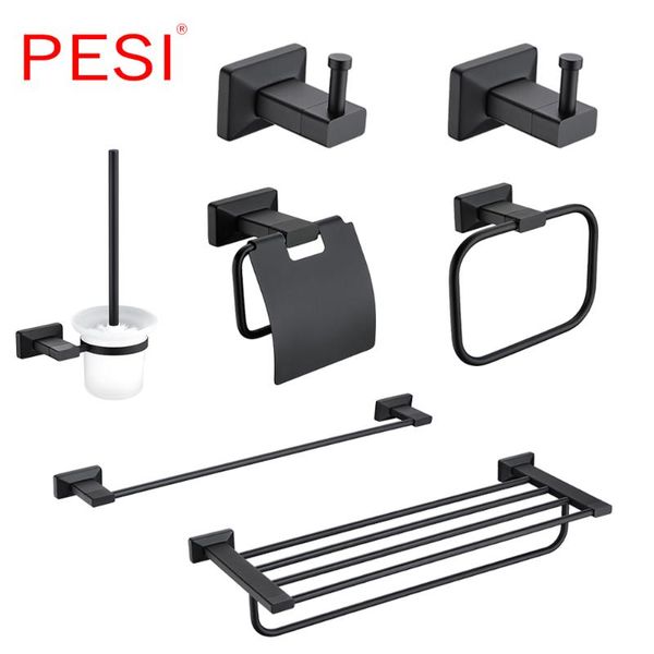 matte black bathroom hardware set black robe hook single towel bar robe hook paper holder all brass bathroom accessories
matte black bathroom hardware set black robe hook single towel bar robe hook paper holder all brass bathroom accessories