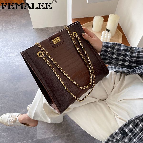 luxury pu leather women crocodile bucket bag brand design trendy stone pattern chains shoulder bag big capacity tote
luxury pu leather women crocodile bucket bag brand design trendy stone pattern chains shoulder bag big capacity tote