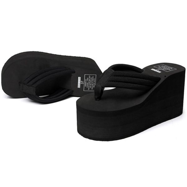 women fashion platform high heel flip flops beach sandals slippers shoes black wedges high heels skidproof casual slippers
women fashion platform high heel flip flops beach sandals slippers shoes black wedges high heels skidproof casual slippers