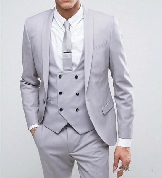 new one button groomsmen shawl lapel silver grey groom tuxedos 3 piece men suits wedding/prom man blazer ( jacket+pants+vest+tie) 410, Black;gray
new one button groomsmen shawl lapel silver grey groom tuxedos 3 piece men suits wedding/prom man blazer ( jacket+pants+vest+tie) 410, Black;gray