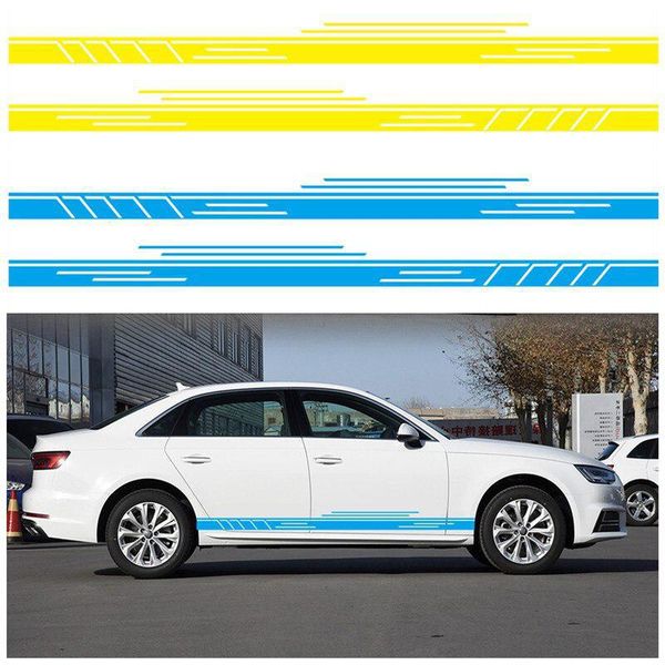 2pcs car stickers vinyl film stripes decal car body side wrap black graphics waterproof sticker auto products accessories
2pcs car stickers vinyl film stripes decal car body side wrap black graphics waterproof sticker auto products accessories