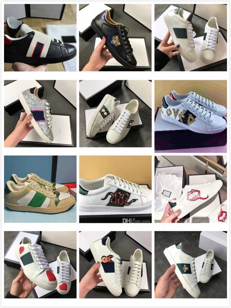 casual shoes ace embroidery bee tiger snake flat sneaker sports trainers genuine leather men women shoes, Black
casual shoes ace embroidery bee tiger snake flat sneaker sports trainers genuine leather men women shoes, Black