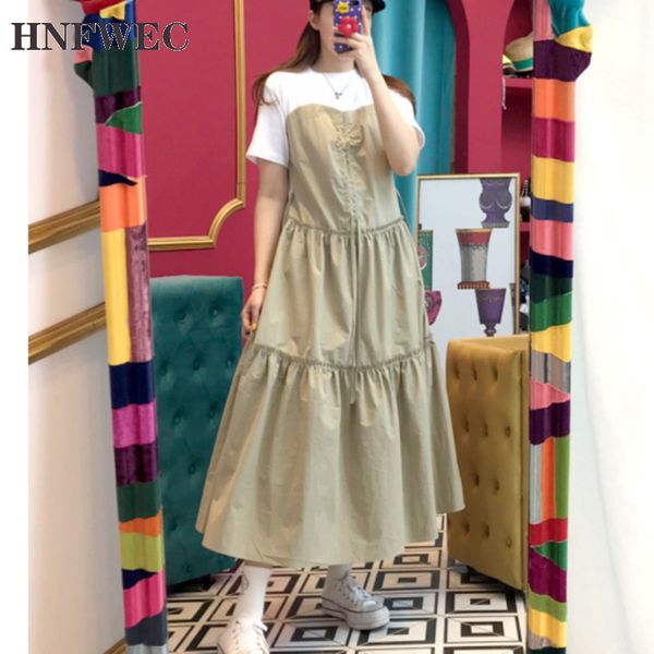 fashion women long dress ruffled fake two-piece short sleeve cotton ladies dress summer new 2020 women clothing t691, Black;gray
fashion women long dress ruffled fake two-piece short sleeve cotton ladies dress summer new 2020 women clothing t691, Black;gray
