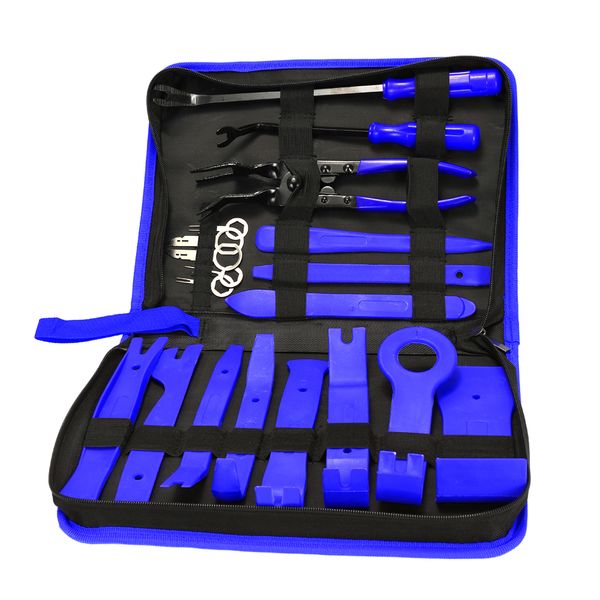 19pcs portable auto car radio panel door clip panel trim dash audio removal installer pry kit repair tool car-styling keys piler
19pcs portable auto car radio panel door clip panel trim dash audio removal installer pry kit repair tool car-styling keys piler
