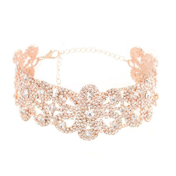 2018 fashion big crystal flowers collar choker necklace vintage statement wedding pretty gift accessory jewelry, Silver
2018 fashion big crystal flowers collar choker necklace vintage statement wedding pretty gift accessory jewelry, Silver