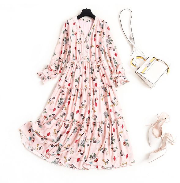 fashion chiffon dress female v-neck high waist floral dress women fashion patchwork a-line skirt clothes new, Black;gray
fashion chiffon dress female v-neck high waist floral dress women fashion patchwork a-line skirt clothes new, Black;gray