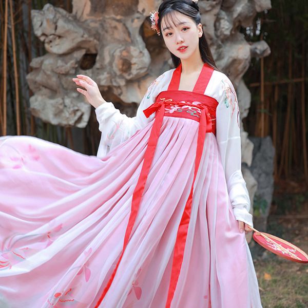 ancient traditional chinese woman elegant hanfu dress fairy embroidery stage folk dance costume retro tang dynasty hanfu dl5832, Black;red
ancient traditional chinese woman elegant hanfu dress fairy embroidery stage folk dance costume retro tang dynasty hanfu dl5832, Black;red