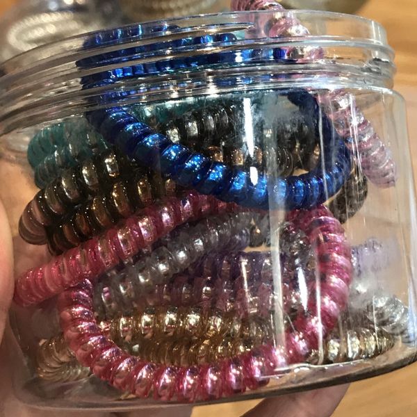 hair accessories 20pcs/pack telephone wire women girl scrunchies ponytail band no crease coil rubber headwear plastic colorful, Slivery;white
hair accessories 20pcs/pack telephone wire women girl scrunchies ponytail band no crease coil rubber headwear plastic colorful, Slivery;white