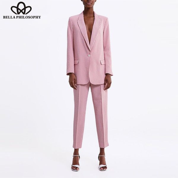 women's suits & blazers heydress 2021 spring pink plaid blazer vintage female loose set women suit office lady casual long sleeve outwe, White;black
women's suits & blazers heydress 2021 spring pink plaid blazer vintage female loose set women suit office lady casual long sleeve outwe, White;black