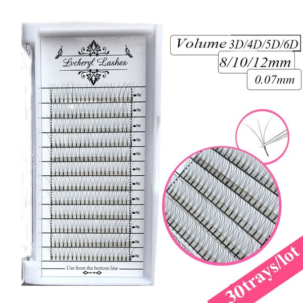 lvcheryl 30pcs russian volume lashes hand made premade fans 0.07mm 12rows root tape lashes extension makeup eyelashes
lvcheryl 30pcs russian volume lashes hand made premade fans 0.07mm 12rows root tape lashes extension makeup eyelashes