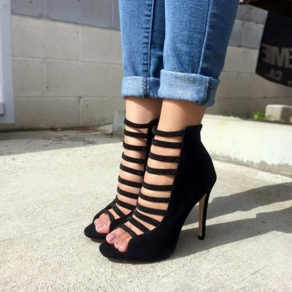 kolnoo womens simple elastic band style high heel sandals kid-suede peep-toe dailywear office party fashion dress shoes d024, Black
kolnoo womens simple elastic band style high heel sandals kid-suede peep-toe dailywear office party fashion dress shoes d024, Black