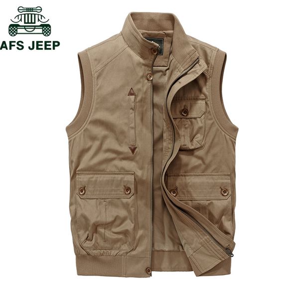 men's vests afs brand men vest cotton climbing hiking travel cargo casual big mutil-pockets tactical waistcoat coat, Black;white
men's vests afs brand men vest cotton climbing hiking travel cargo casual big mutil-pockets tactical waistcoat coat, Black;white
