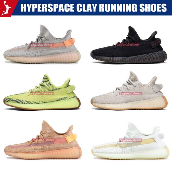 black hyperspace clay running shoes 2019 designer brand kanye west mens womens true sesame static reflective sports sneakers with box, White;red
black hyperspace clay running shoes 2019 designer brand kanye west mens womens true sesame static reflective sports sneakers with box, White;red