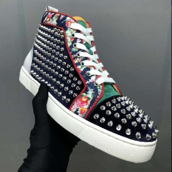 designer shoes seavaste 2 orlato red bottom junior spikes trainers real calfskin patent suede leather shoe men flat party wedding shoes, Black
designer shoes seavaste 2 orlato red bottom junior spikes trainers real calfskin patent suede leather shoe men flat party wedding shoes, Black