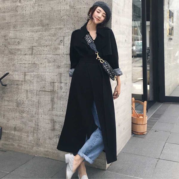 spring autumn trench coat for women clothes fashion female long coat women elegant long trench mode ladies black raincoat w189, Tan;black
spring autumn trench coat for women clothes fashion female long coat women elegant long trench mode ladies black raincoat w189, Tan;black