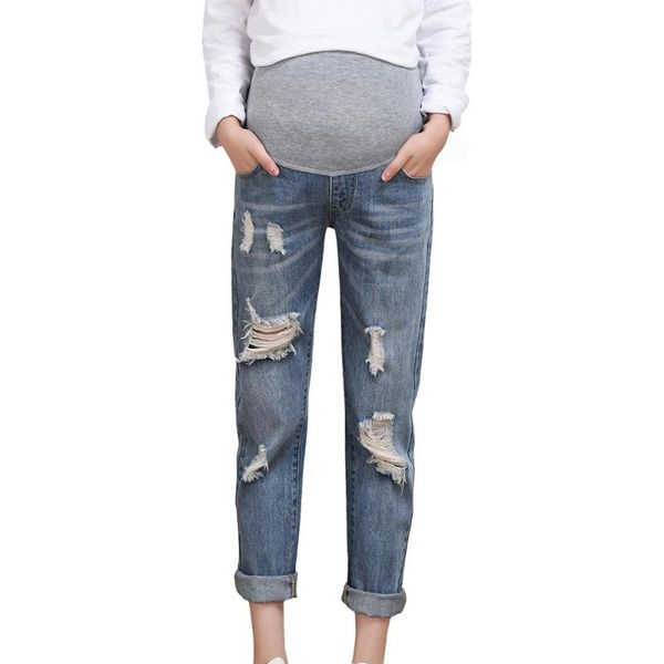 woman ripped jeans maternity pant trousers nursing prop belly legging pregnancy grossesse pantalon denim pregnant woman plus#lr2, White
woman ripped jeans maternity pant trousers nursing prop belly legging pregnancy grossesse pantalon denim pregnant woman plus#lr2, White