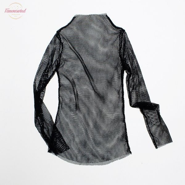 women fishnet mesh see through black shirts female harajuku long sleeve tee drop shipping, White
women fishnet mesh see through black shirts female harajuku long sleeve tee drop shipping, White