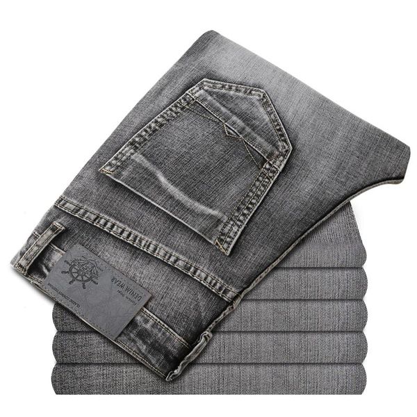 2020 cholyl autumn winter new men's stretch-fit jeans business casual classic style fashion denim trousers male gray pants, Blue
2020 cholyl autumn winter new men's stretch-fit jeans business casual classic style fashion denim trousers male gray pants, Blue