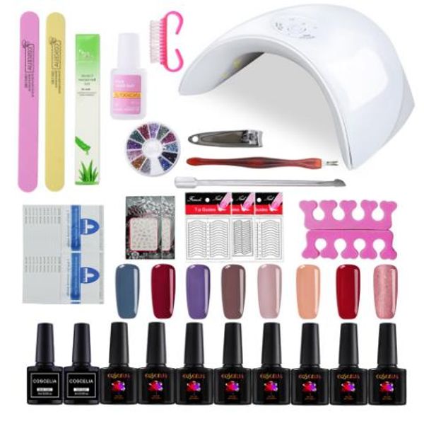 8pc uv gel nail art kits 36w nail dryer lamp manicure uv gel polish set for nail extension varnish manicure tools kit
8pc uv gel nail art kits 36w nail dryer lamp manicure uv gel polish set for nail extension varnish manicure tools kit