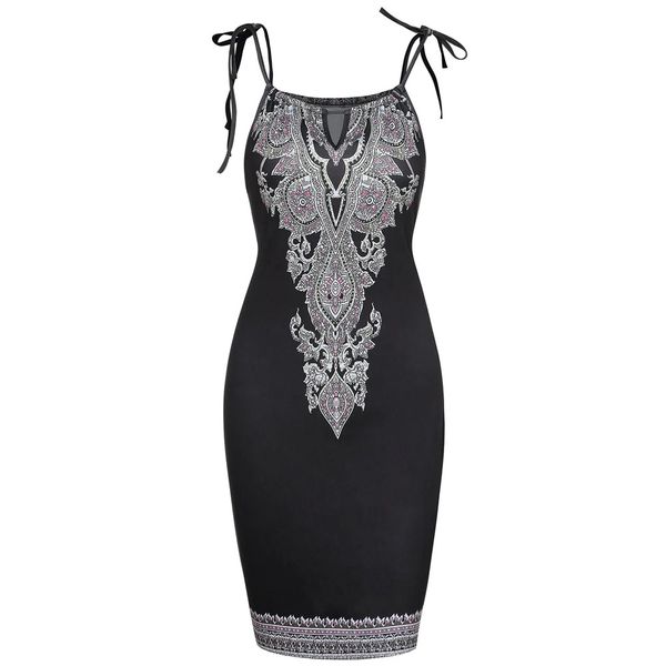 women black dress summer casual boho printed dress sleeveless mini sundress high elastic waist vintage vestidos verano, Black;gray
women black dress summer casual boho printed dress sleeveless mini sundress high elastic waist vintage vestidos verano, Black;gray