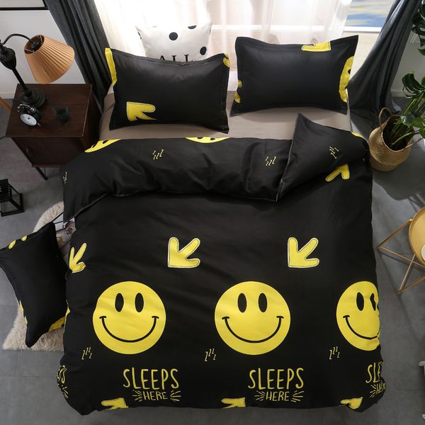 juwenin home black smiling face 3/4pcs bedding sets bedclothes bed linen bed sheet duvet cover set pillowcase
juwenin home black smiling face 3/4pcs bedding sets bedclothes bed linen bed sheet duvet cover set pillowcase