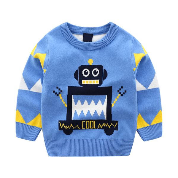 kids boys sweaters b children pullover 2019 autumn winter teenager boy knitted children boys robot jacquard sweater, Blue
kids boys sweaters b children pullover 2019 autumn winter teenager boy knitted children boys robot jacquard sweater, Blue
