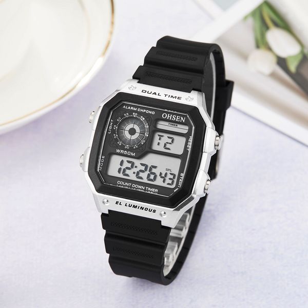 ohsen digital electronic men women wristwatch fashion white waterproof sport watch led man watch clocks relogio masculino, Slivery;brown
ohsen digital electronic men women wristwatch fashion white waterproof sport watch led man watch clocks relogio masculino, Slivery;brown