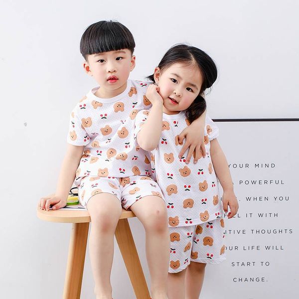 kids clothes baby pajama sets for boys girls cartoon bear print outfits set short sleeve blouse +shorts sleepwear pajamas, Blue;red
kids clothes baby pajama sets for boys girls cartoon bear print outfits set short sleeve blouse +shorts sleepwear pajamas, Blue;red