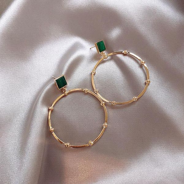 2019 korea new design fashion jewelry simple large round earrings green texture acrylic earrings for women gift, Silver
2019 korea new design fashion jewelry simple large round earrings green texture acrylic earrings for women gift, Silver