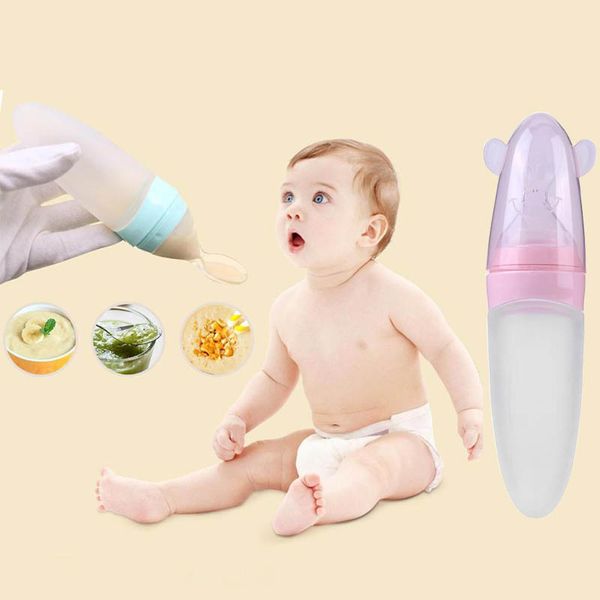 newborn baby squeezing feeding bottle silicone training rice spoon infant cereal food supplement feeder rice cereal bottle spoon
newborn baby squeezing feeding bottle silicone training rice spoon infant cereal food supplement feeder rice cereal bottle spoon