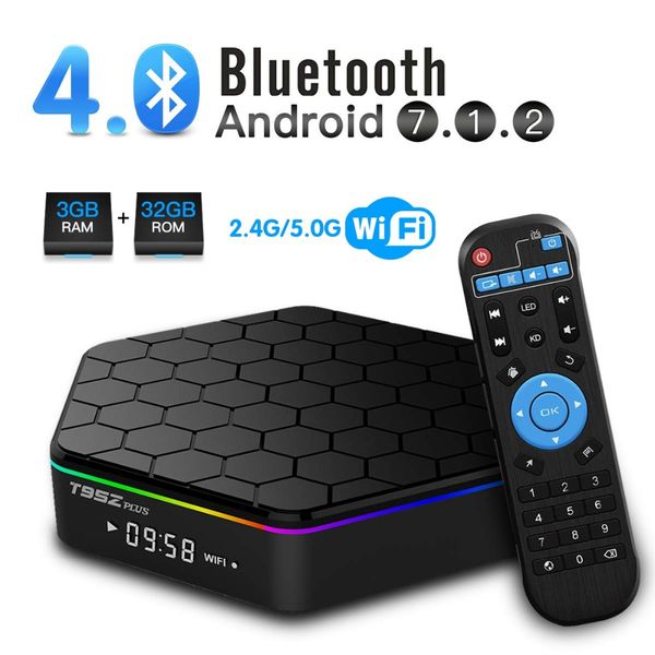 t95z plus amlogic s912 tv box 2gb+16gb octa-core dual wifi 2.4g+5g bt4.0 h.265 android 7.1 smart tv box
t95z plus amlogic s912 tv box 2gb+16gb octa-core dual wifi 2.4g+5g bt4.0 h.265 android 7.1 smart tv box