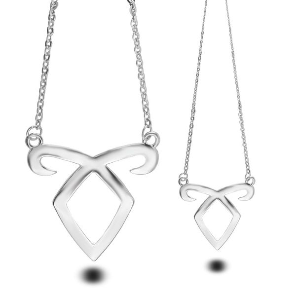pendant necklaces simple jewelry chain bones necklace mortal instruments city of angelic power runes shadowhunters film accessories, Silver
pendant necklaces simple jewelry chain bones necklace mortal instruments city of angelic power runes shadowhunters film accessories, Silver