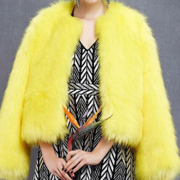 2019 new european and american fur coat yellow fur coat long women's winter short paragraph imitation cute wind, Black
2019 new european and american fur coat yellow fur coat long women's winter short paragraph imitation cute wind, Black