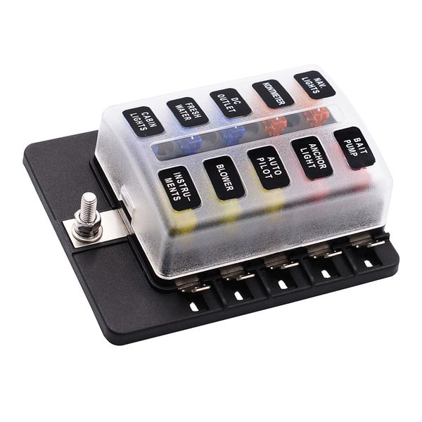 universal 12 10 8 6-way fuse box led indicator for blown fuse protection cover/100a fuse block for automotive
universal 12 10 8 6-way fuse box led indicator for blown fuse protection cover/100a fuse block for automotive