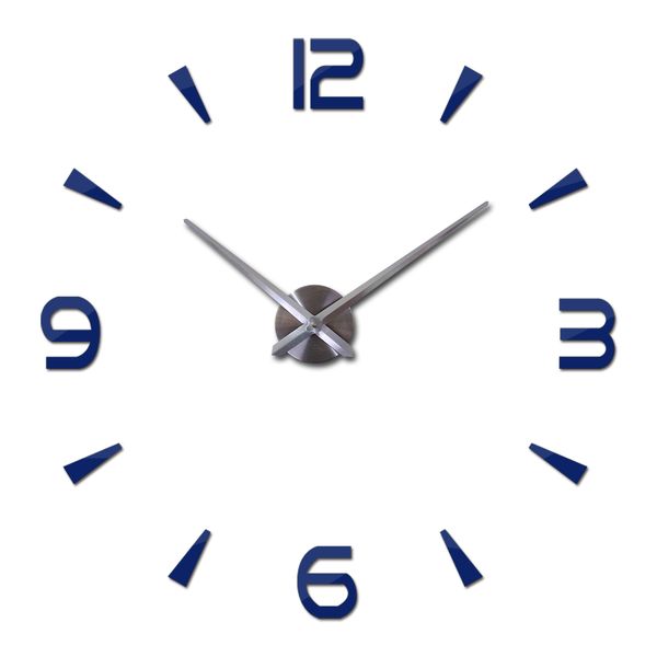 modern diy acrylic mirror fashion wall clock 3d big quartz watch clocks living room home decoration still life silver stickers
modern diy acrylic mirror fashion wall clock 3d big quartz watch clocks living room home decoration still life silver stickers