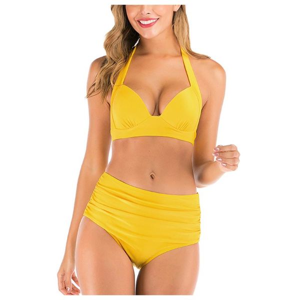 yellow swimsuit women bikini push up swimwear bathing suit halter high waist bikinis set white plus size swimwear #t
yellow swimsuit women bikini push up swimwear bathing suit halter high waist bikinis set white plus size swimwear #t