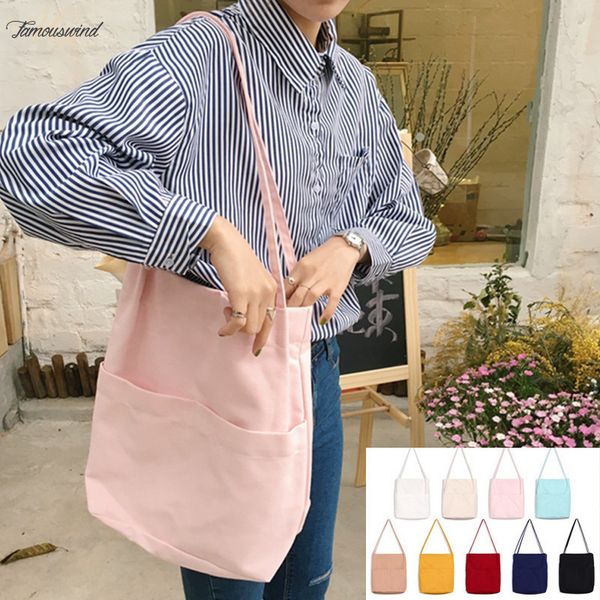 women canvas shoulder bag solid exterior pockets female reusable shopping bags tote ladies pure cotton canvas cloth handbag
women canvas shoulder bag solid exterior pockets female reusable shopping bags tote ladies pure cotton canvas cloth handbag