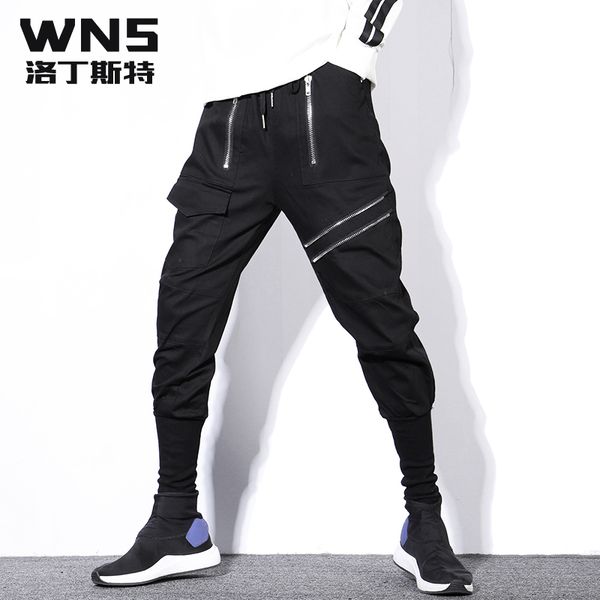 2019 dj costume ds men's clothing hair stylist hip-hop loose harem pants baggy trousers overalls plus size singer costumes, Black
2019 dj costume ds men's clothing hair stylist hip-hop loose harem pants baggy trousers overalls plus size singer costumes, Black
